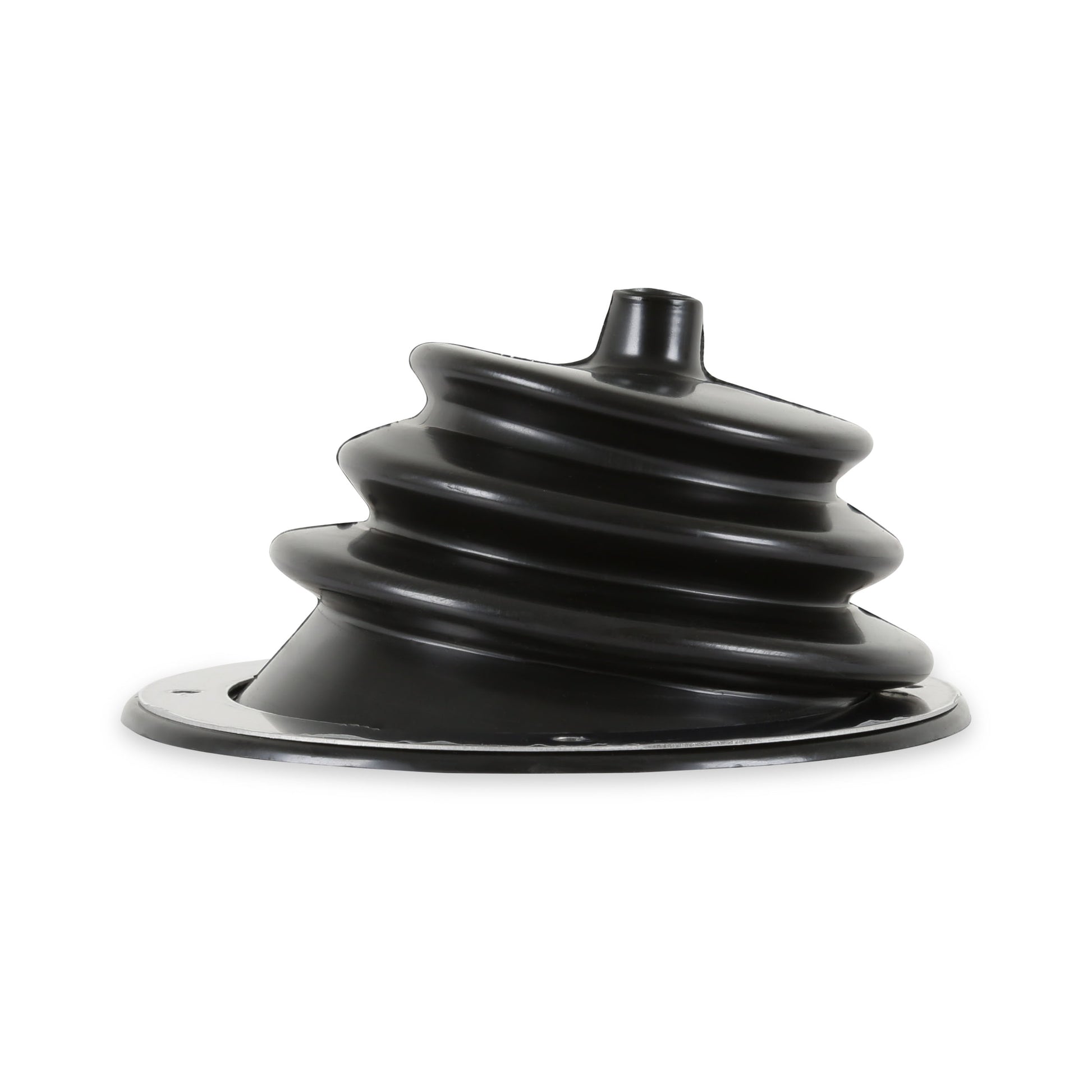 Small round boot with 5-1/2 Inch round trim ring. by Mr Gasket