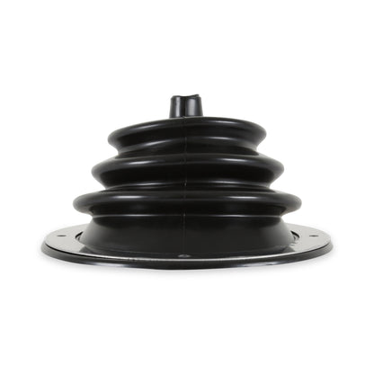 Small round boot with 5-1/2 Inch round trim ring. by Mr Gasket