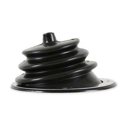 Small round boot with 5-1/2 Inch round trim ring. by Mr Gasket