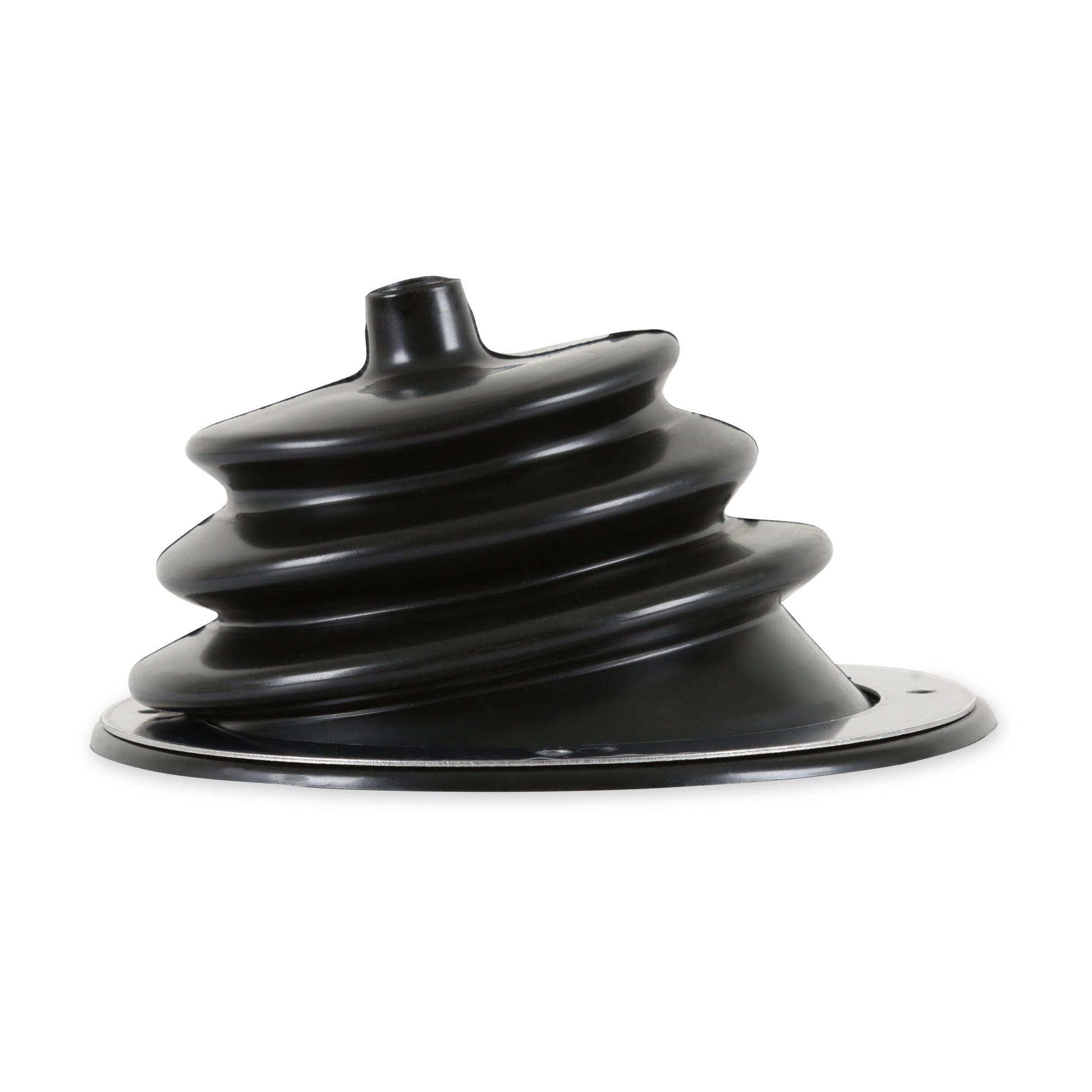 Small round boot with 5-1/2 Inch round trim ring. by Mr Gasket