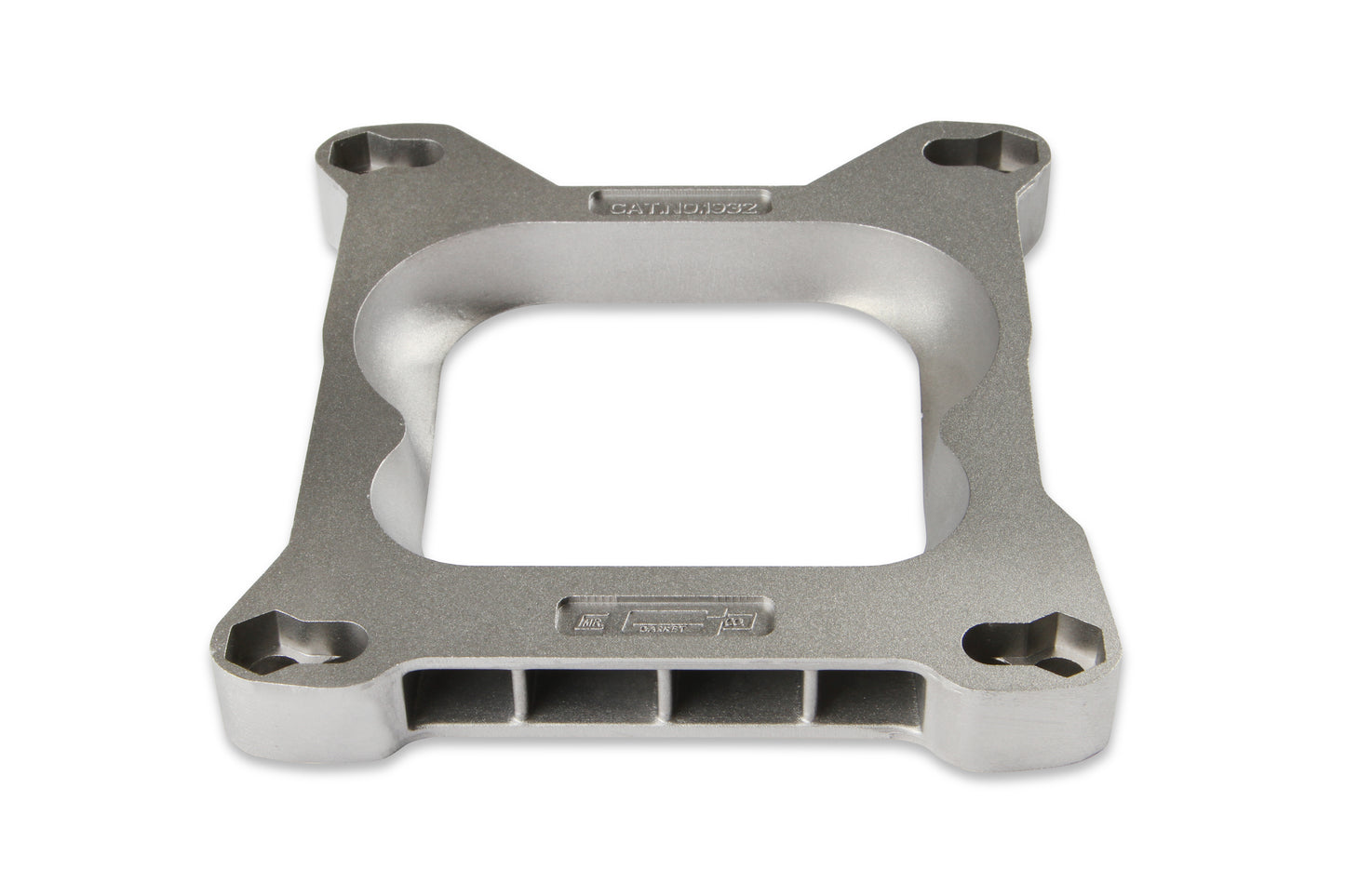 Adapts 4-barrel Square Flange carburetors to spreadbore intake manifolds. by Mr Gasket