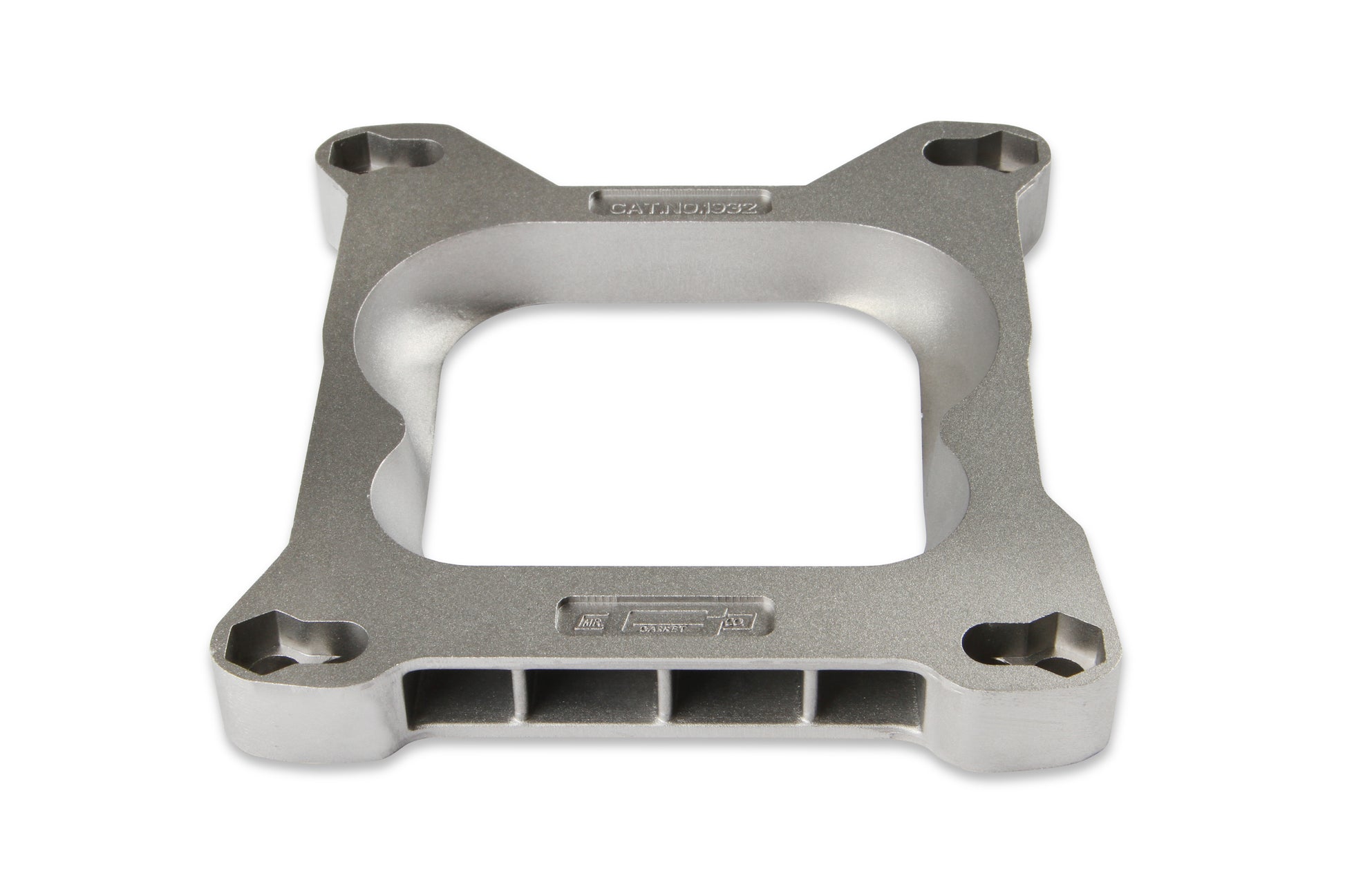 Adapts 4-barrel Square Flange carburetors to spreadbore intake manifolds. by Mr Gasket