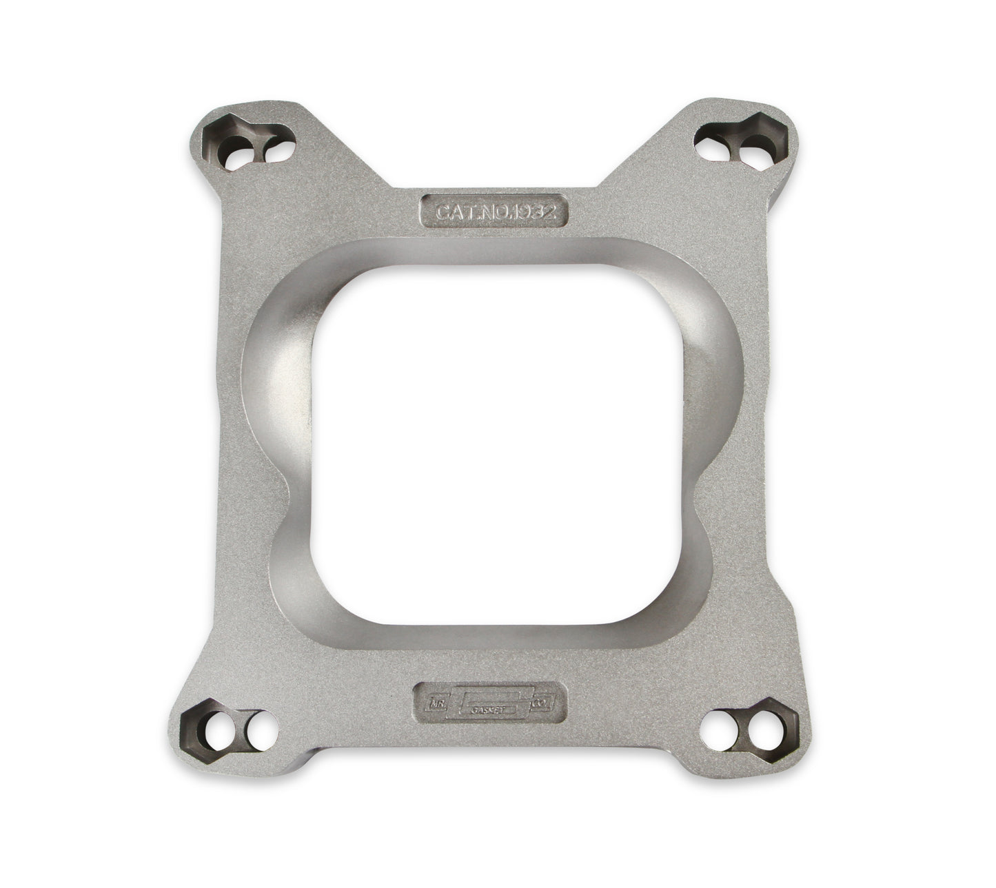 Adapts 4-barrel Square Flange carburetors to spreadbore intake manifolds. by Mr Gasket