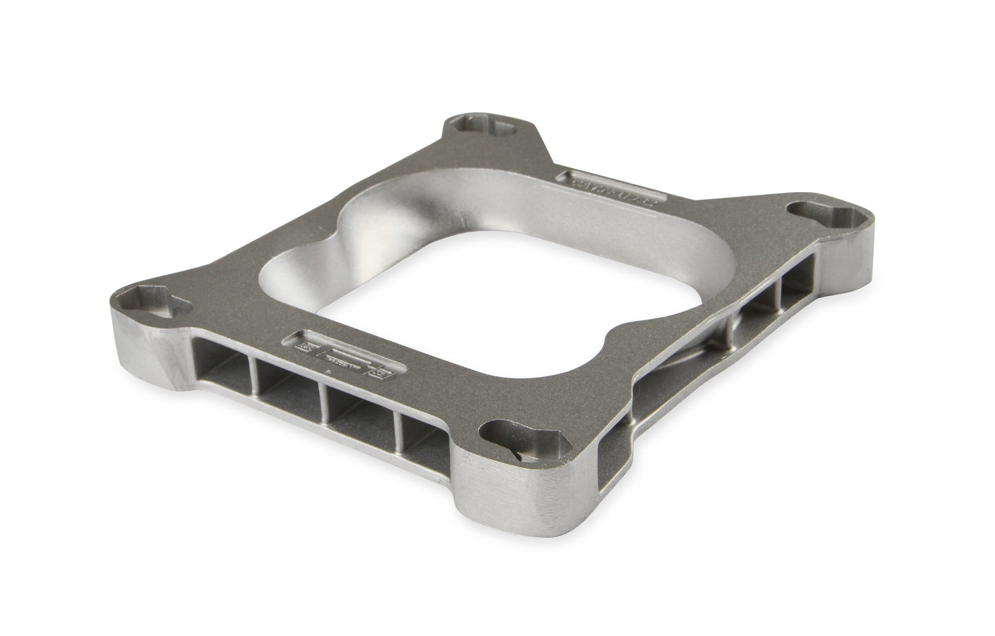 Adapts 4-barrel Square Flange carburetors to spreadbore intake manifolds. by Mr Gasket