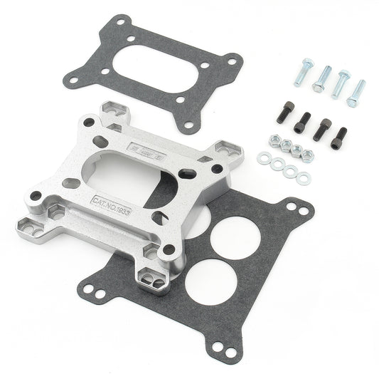 Adapter squarebore 4-Barrel carburetors to 2-Barrel squarebore intake manifolds. by Mr Gasket