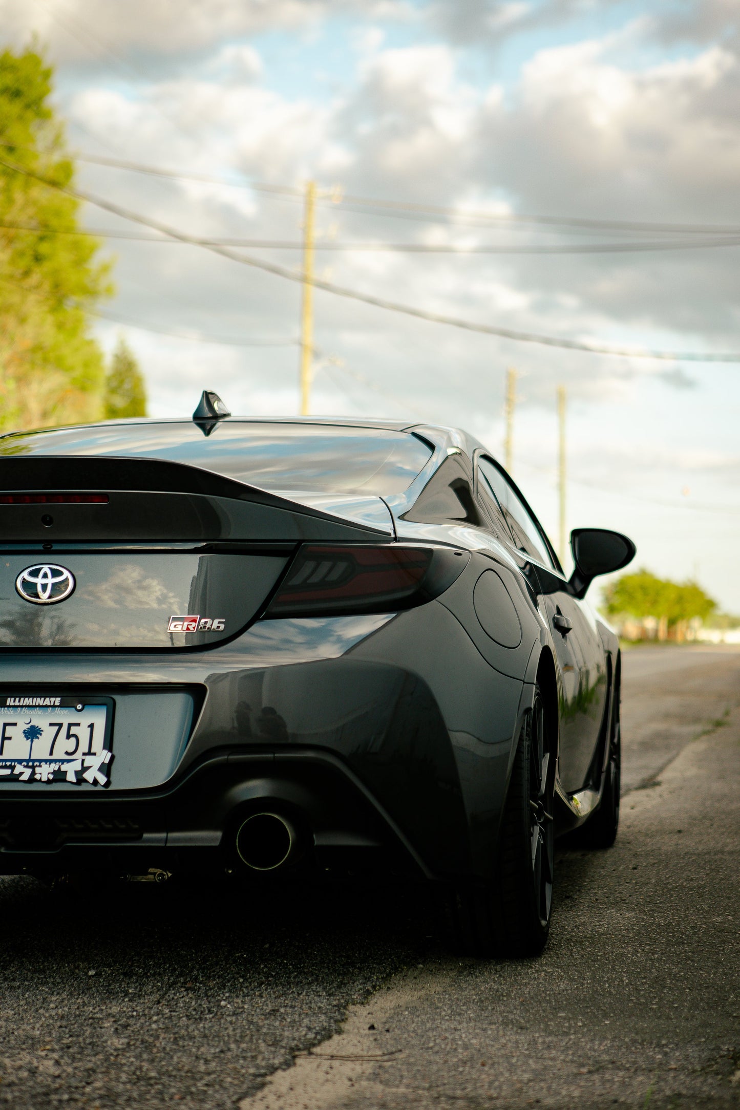 OLM Raiden LED Taillights (Smoke Lens/Red Bar) - 2022+ GR86 / BRZ by MYX Automotive