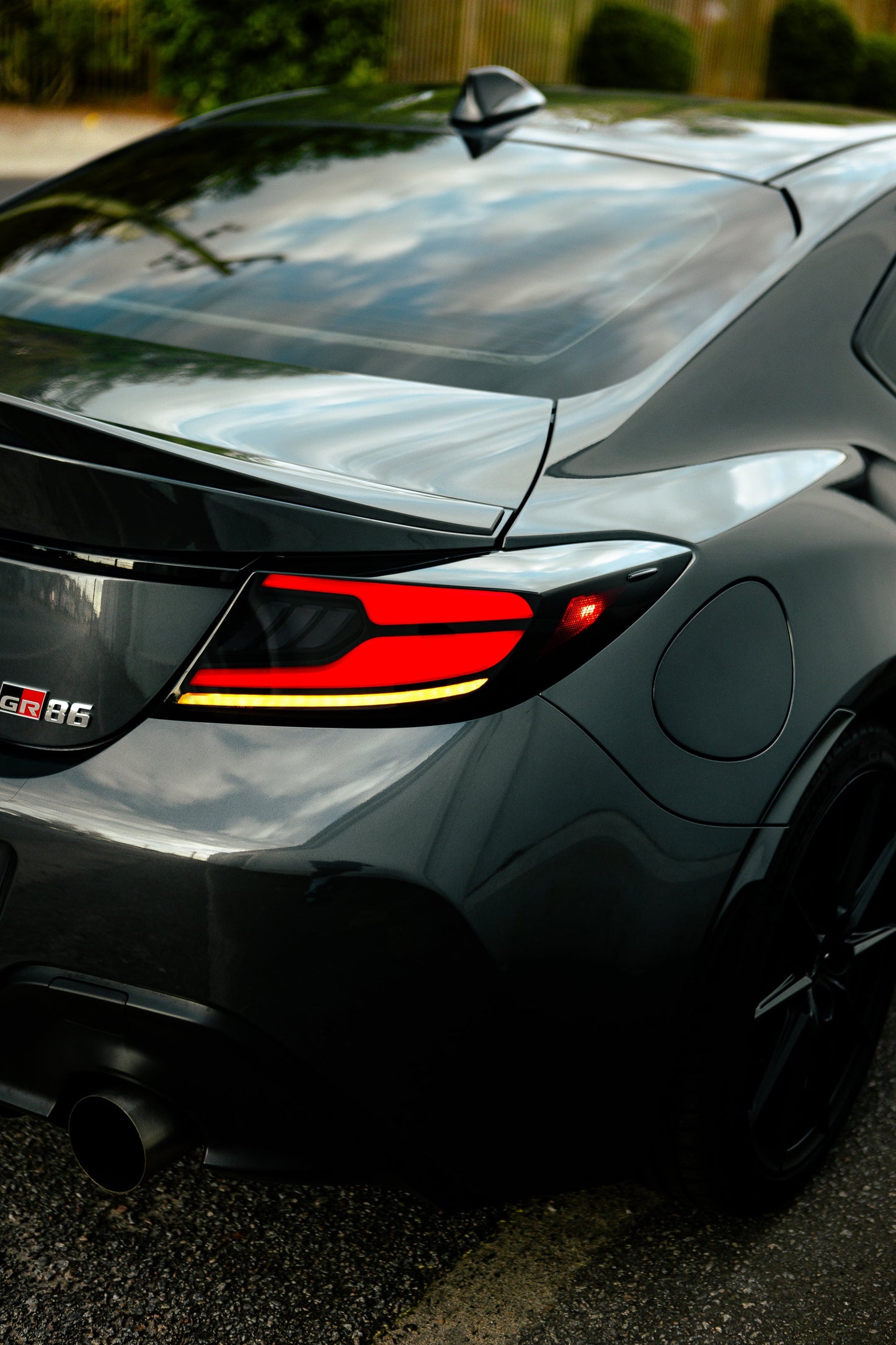 OLM Raiden LED Taillights (Clear Lens/Red Bar) - 2022+ GR86 / BRZ by OLM