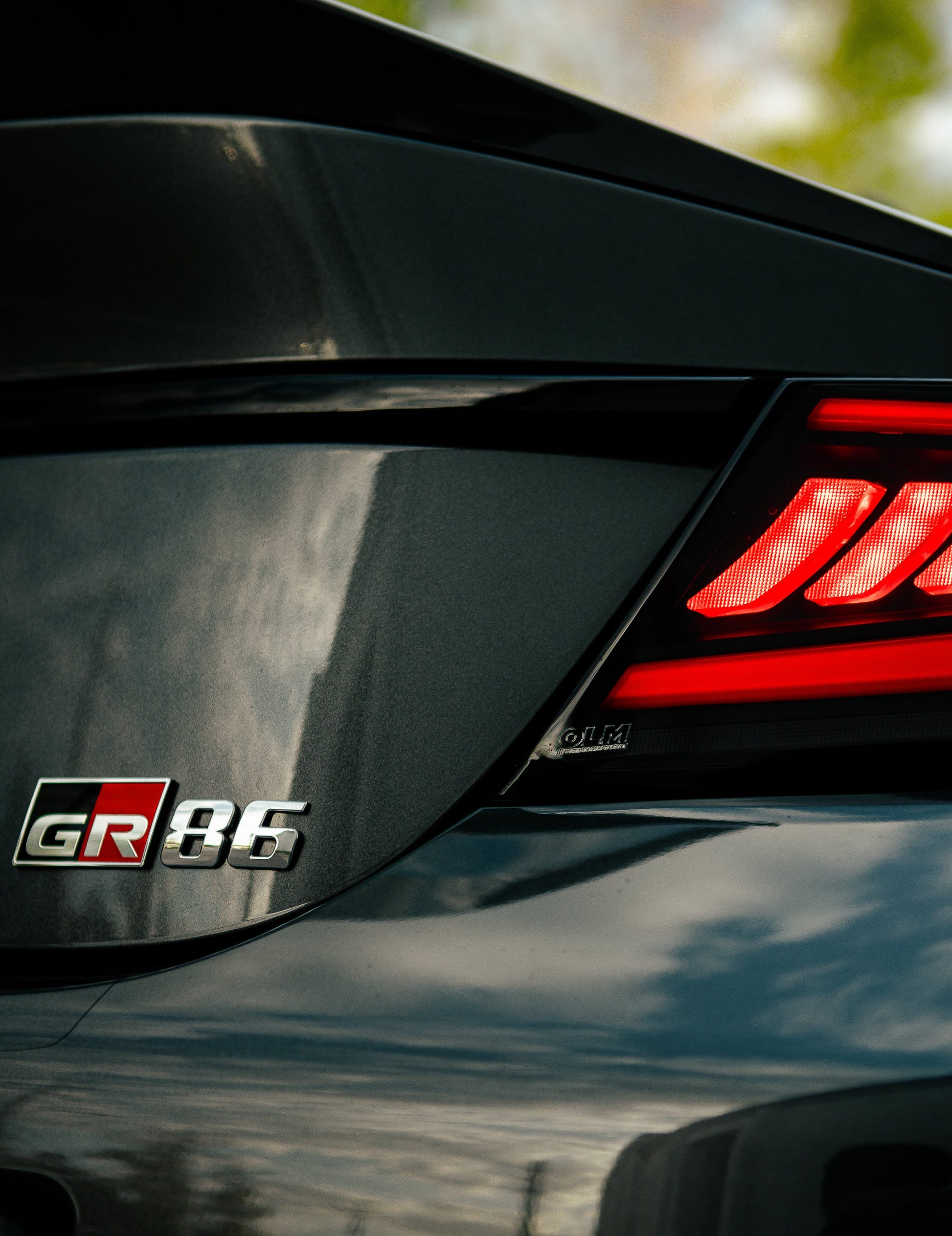 OLM Raiden LED Taillights (Clear Lens/Red Bar) - 2022+ GR86 / BRZ by OLM