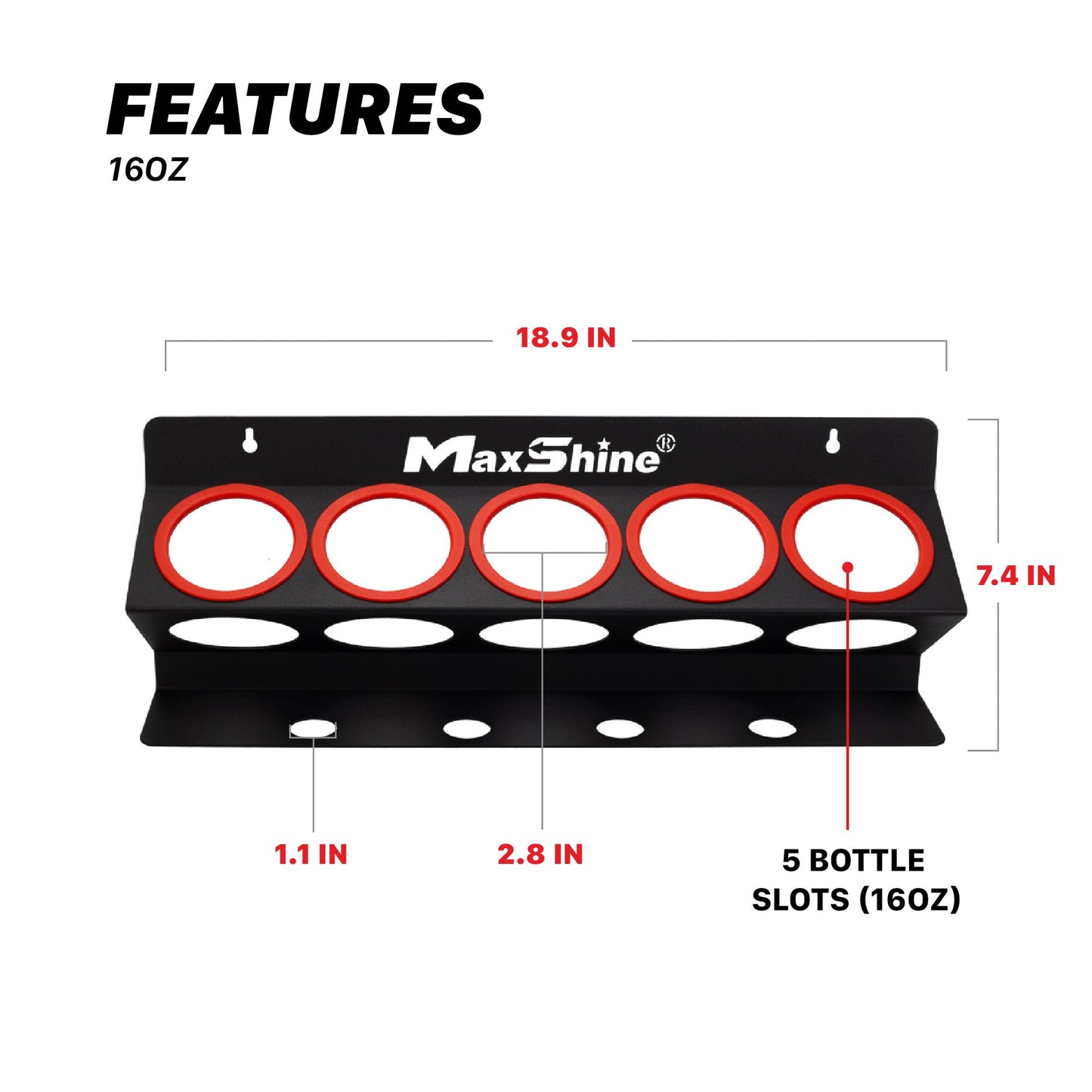 Spray Bottle Racks - 16oz, 32oz, 34oz by MaxshineUSA