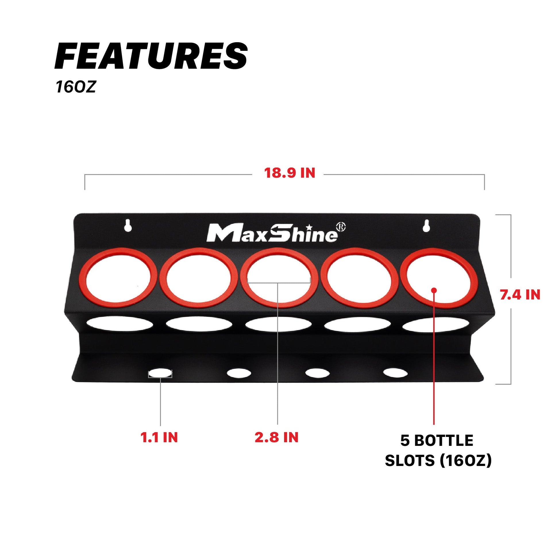 Spray Bottle Racks - 16oz, 32oz, 34oz by MaxshineUSA