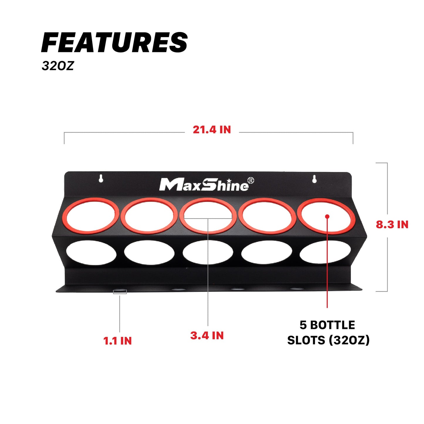 Spray Bottle Racks - 16oz, 32oz, 34oz by MaxshineUSA