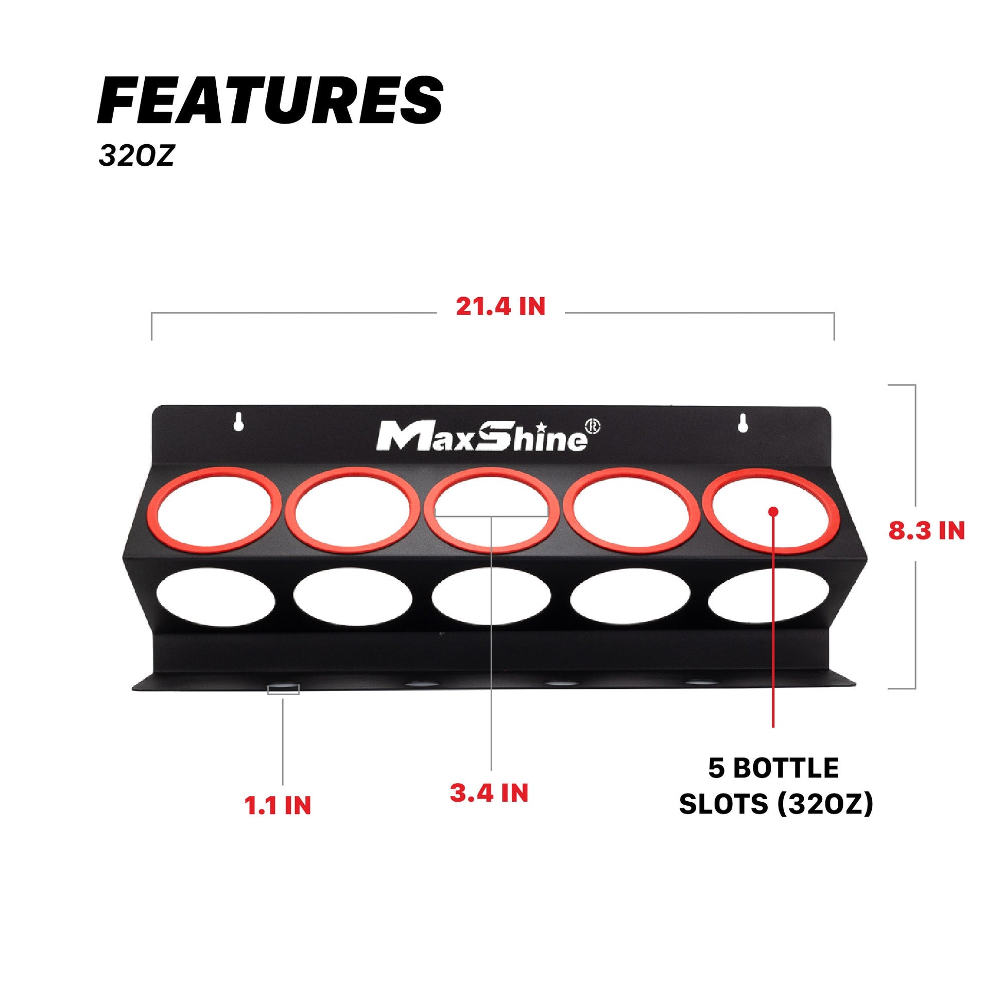Spray Bottle Racks - 16oz, 32oz, 34oz by MaxshineUSA