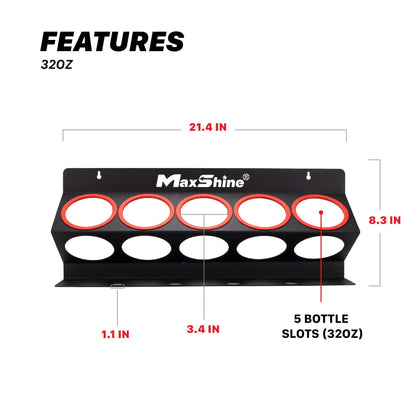 Spray Bottle Racks - 16oz, 32oz, 34oz by MaxshineUSA
