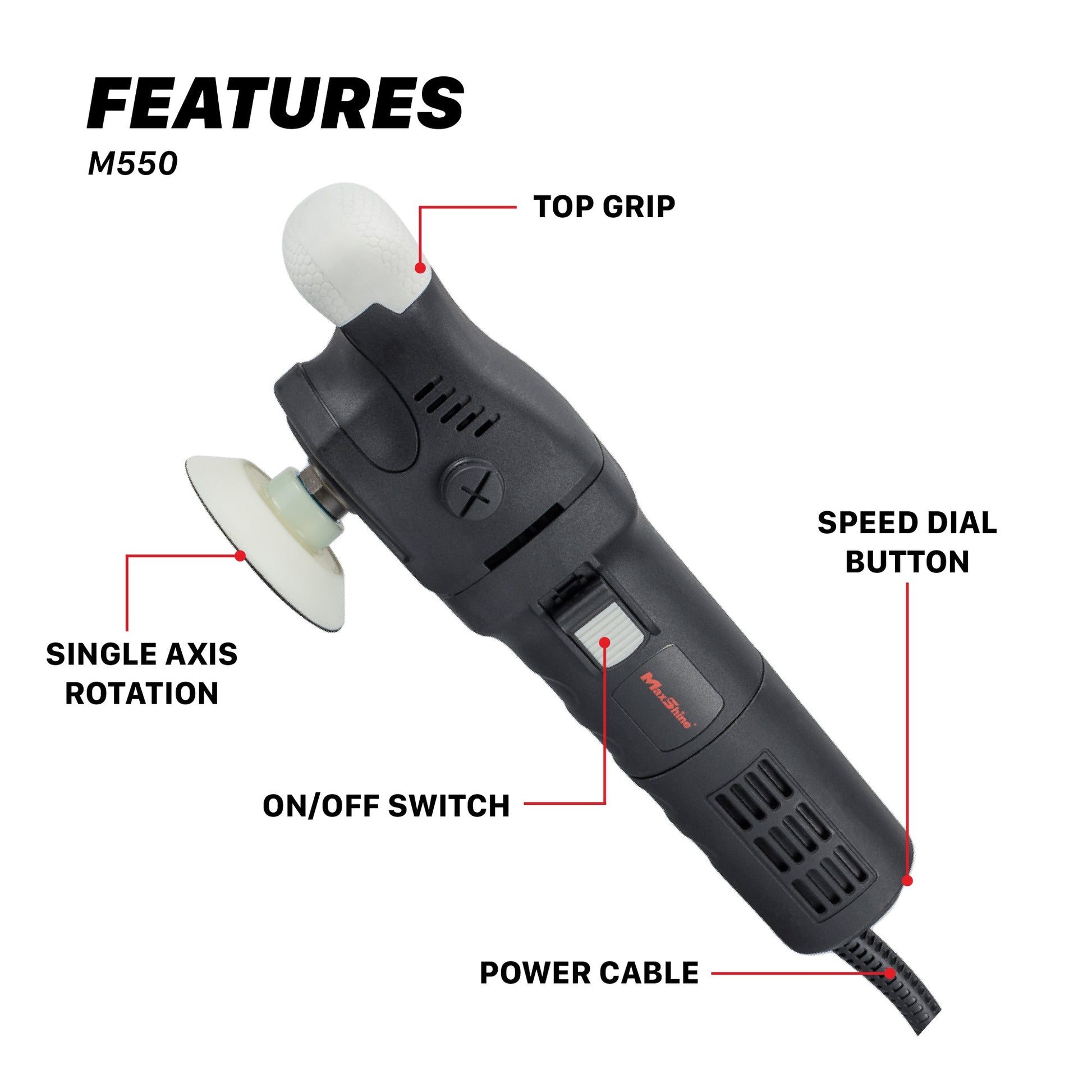 [Open Box] M550 - 3in Plate, 550W by MaxshineUSA