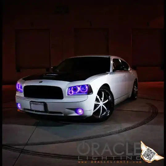 ORACLE Lighting 2005-2010 Dodge Charger LED Headlight Halo Kit by ORACLE Lighting