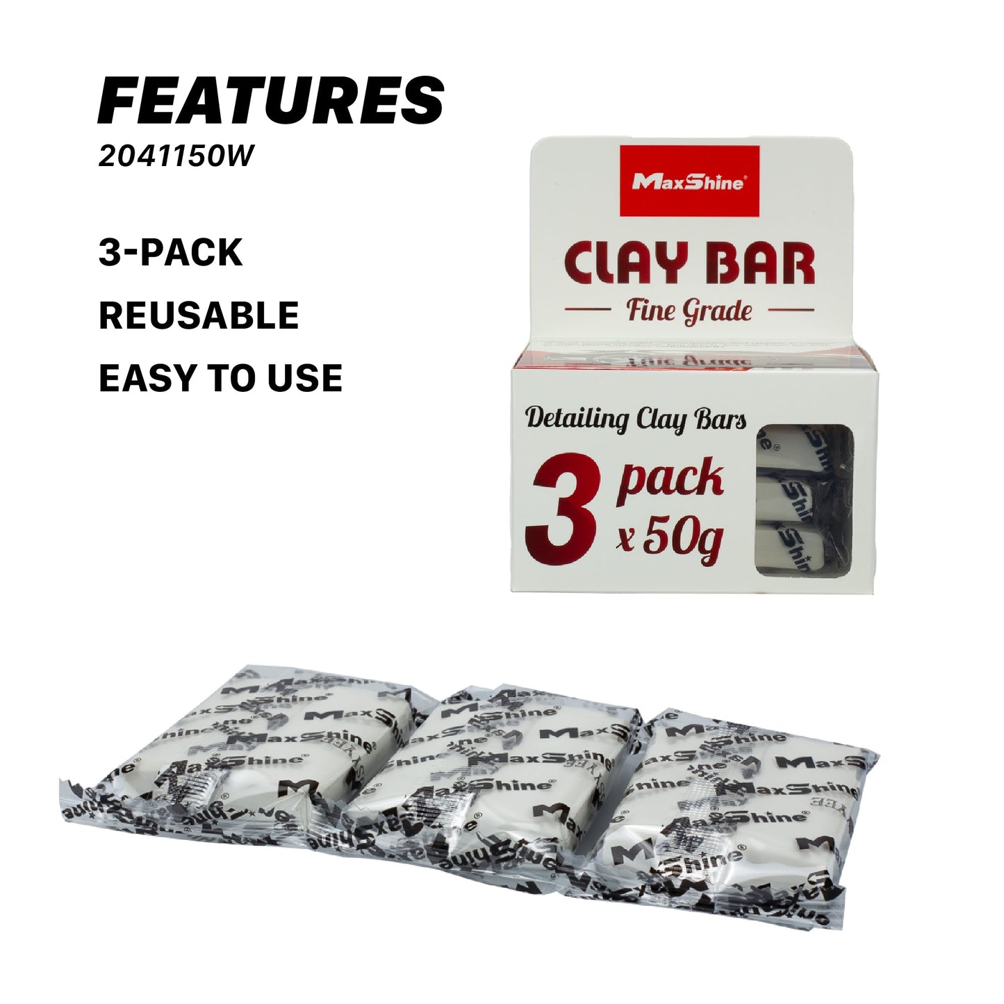 Detailing Clay Bar – 3 Pack by MaxshineUSA