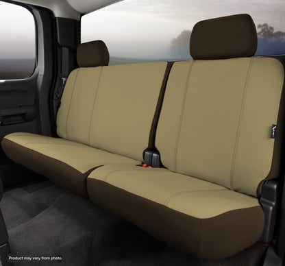 SP80 Series - Seat Protector Poly-Cotton Custom Fit Rear Seat Cover - Taupe by FIA