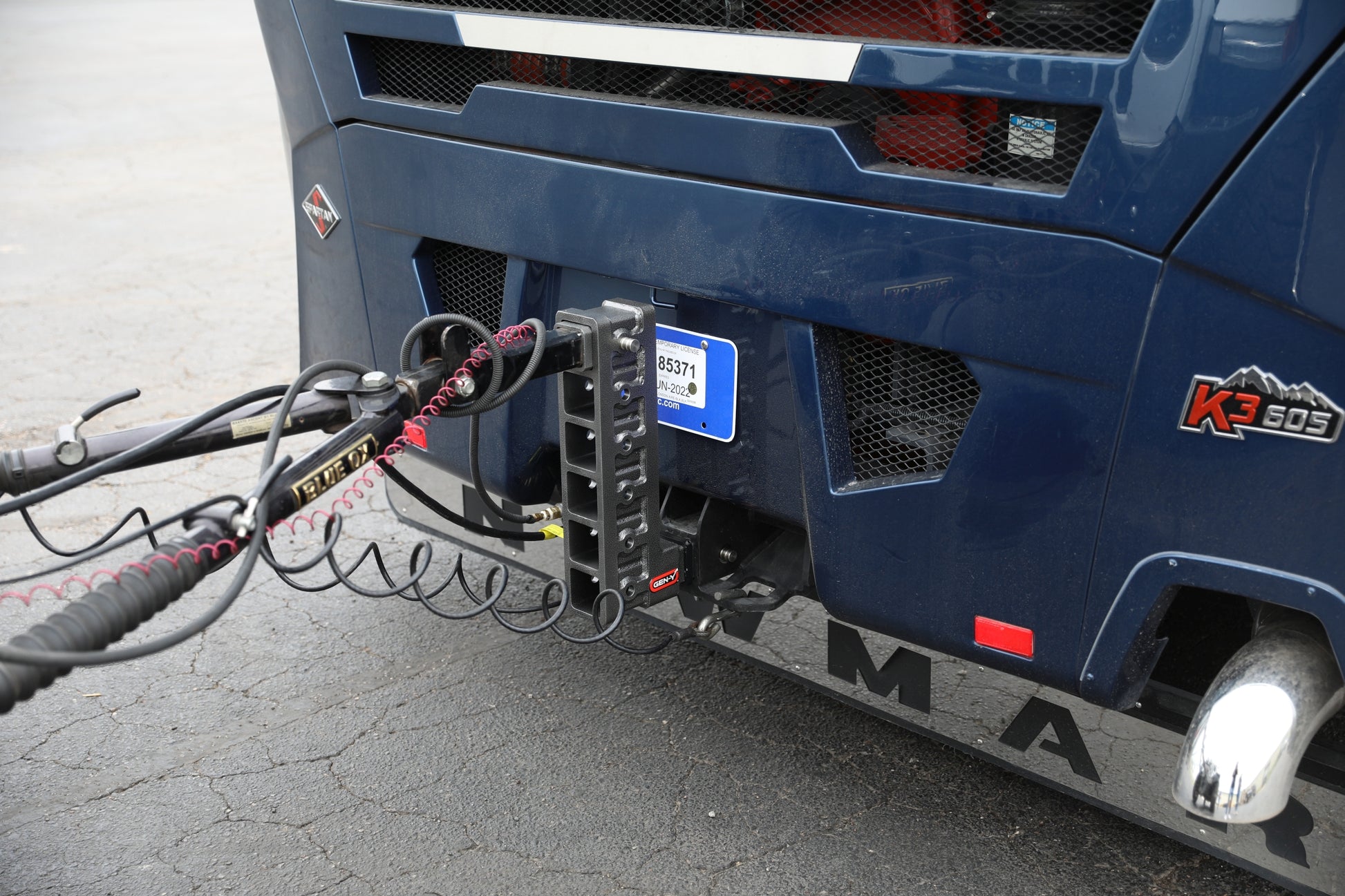 MEGA-DUTY 2.5" Bolt-On 9" Drop 3.5K TW 32K Hitch with Dual-Ball & Pintle Lock by GEN-Y Hitch