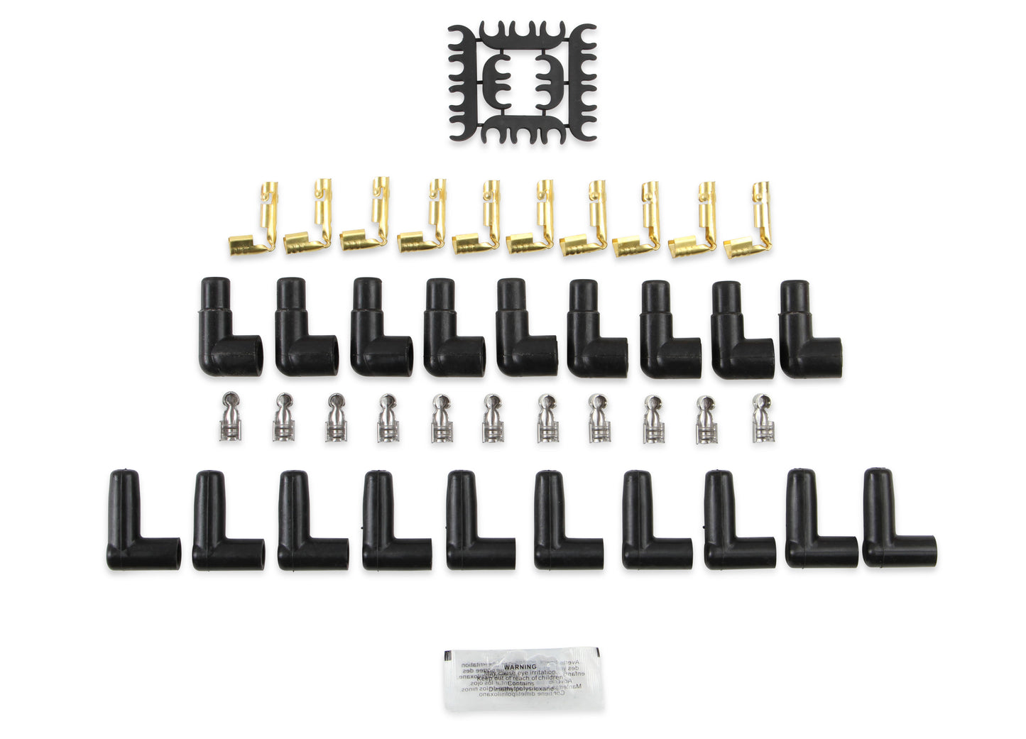 Spark Plug Wire Set- 8mm- Super Stock Universal-Graphite Core- 90 Deg Boots- Red by ACCEL