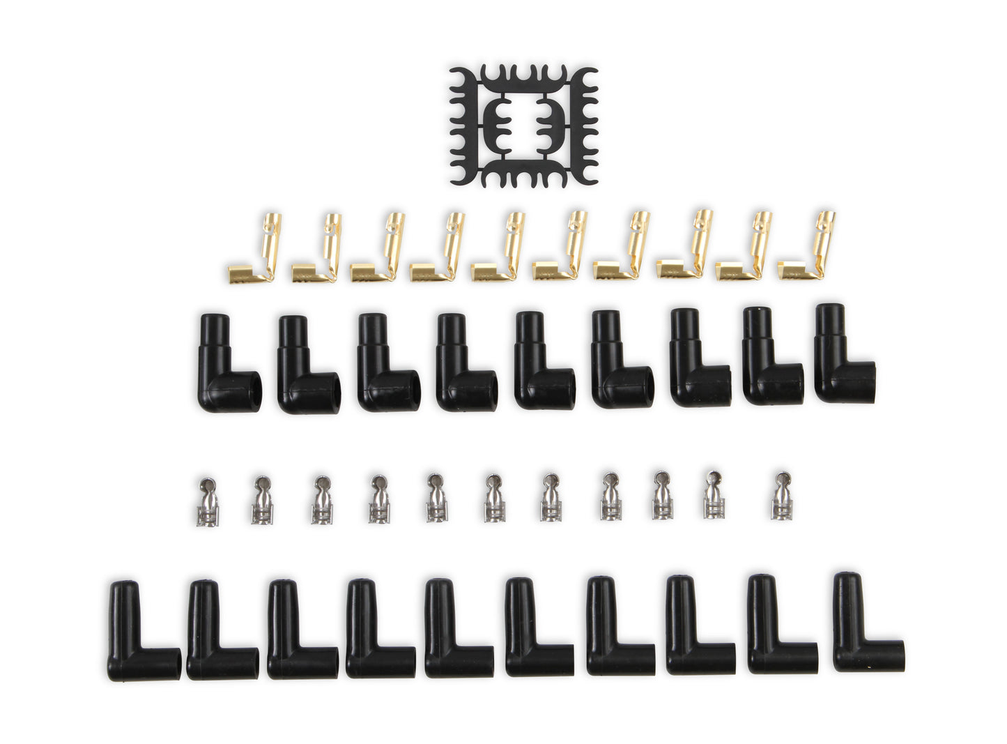ACCEL 9001C, Spark Plug Wires, Pro Fit Ceramic, Spiral Core, 8mm, Black, Set by ACCEL