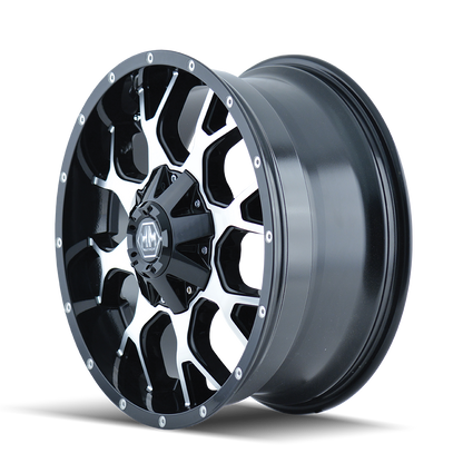 MAYHEM WARRIOR 8015 GLOSS BLACK MACHINED 20X9 6-135/6-139.7 18MM 106MM by Mayhem