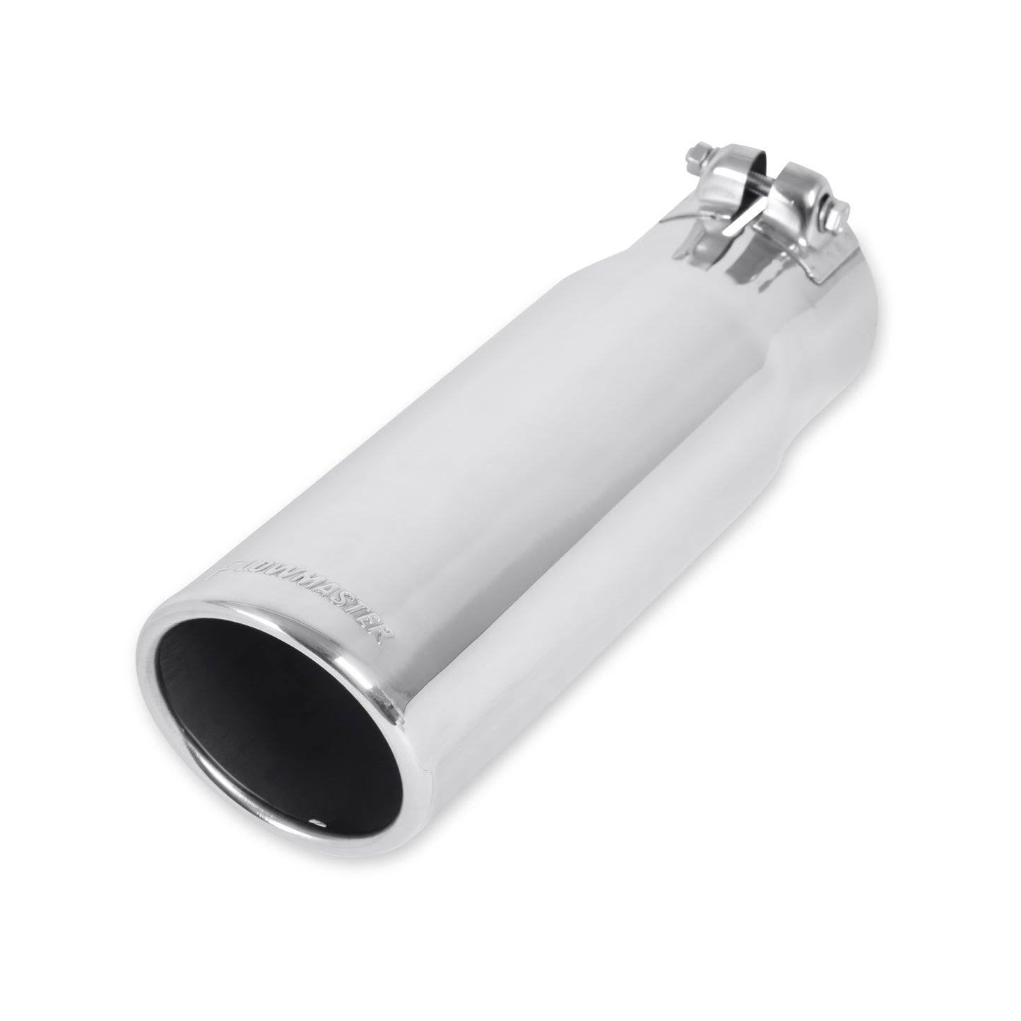 Exhaust Tip - 3.50 in. Rolled Angle Polished SS Fits 3.00 in. Tubing - clamp on by Flowmaster