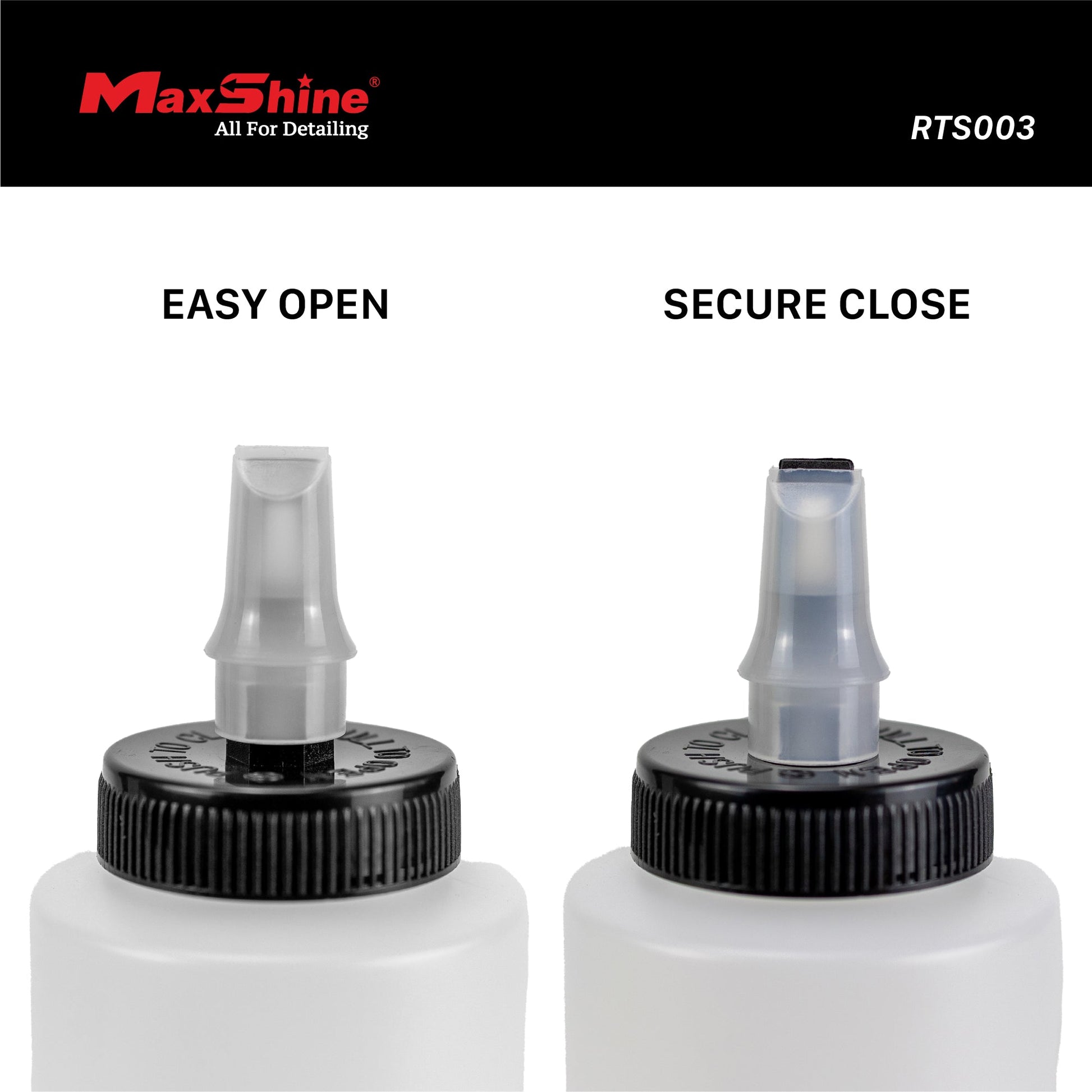 Compound Polish Wax Dispenser Bottle with Self Cleaning Cap - 400ml by MaxshineUSA