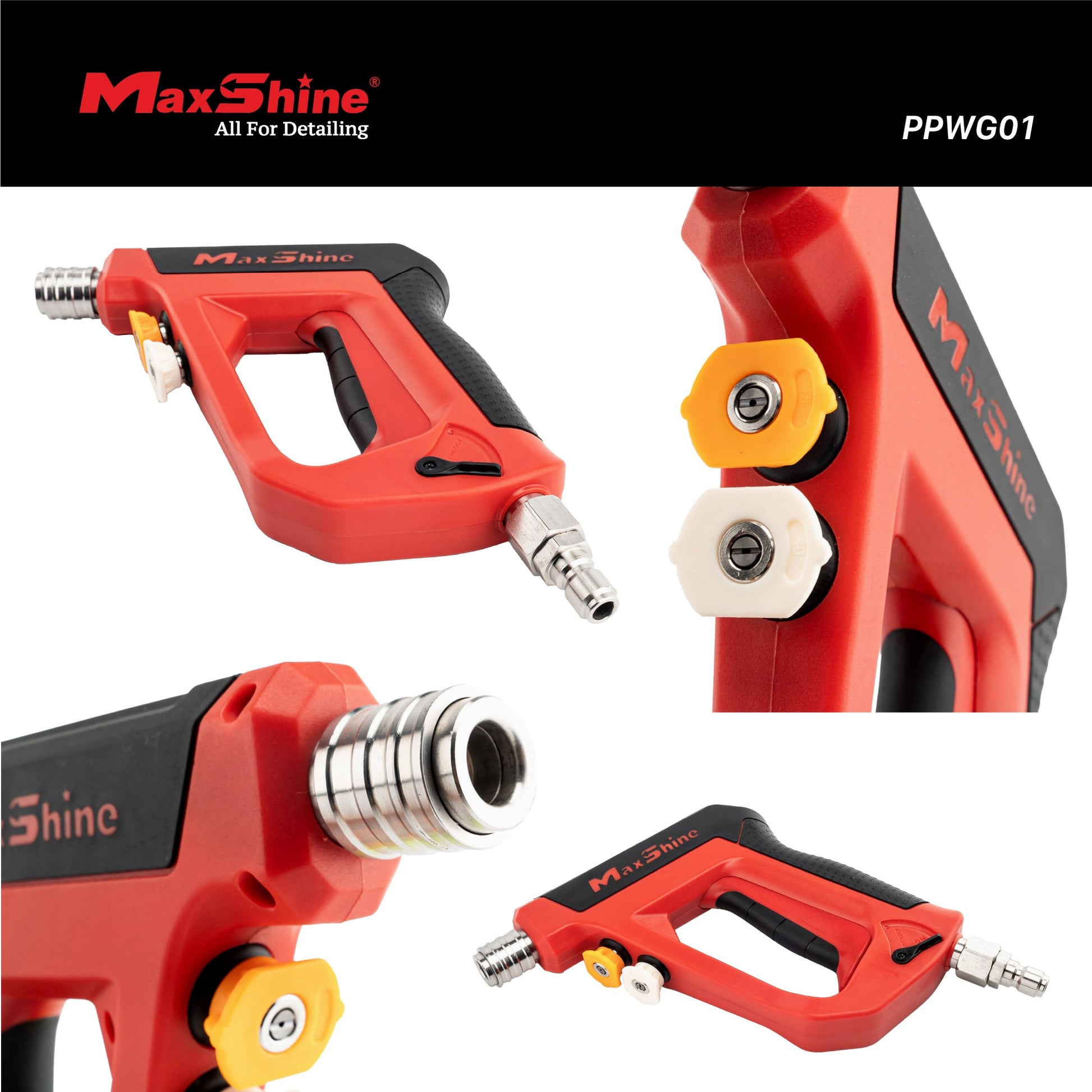 Pressure Washer Gun - Short Wand by MaxshineUSA
