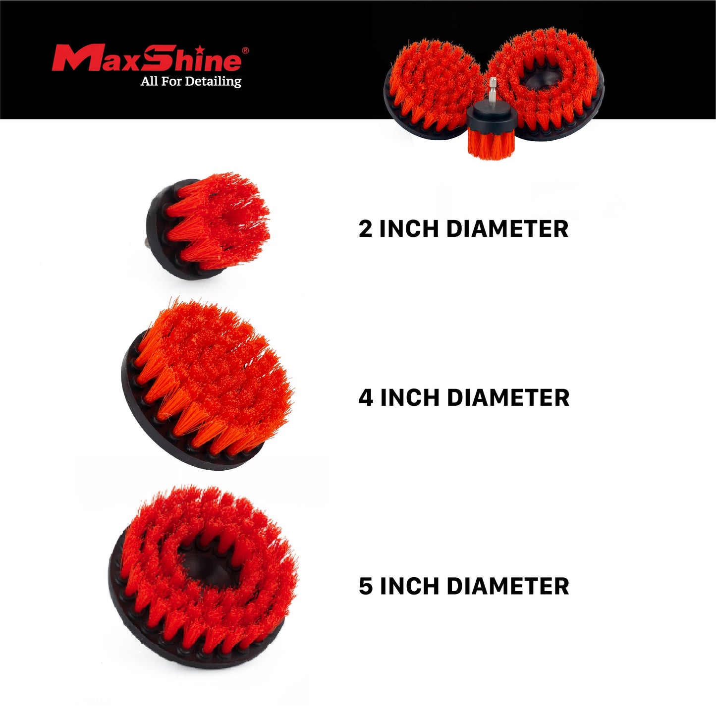 Drill Brush for Car | Drill Carpet Detailing Brushes by MaxshineUSA