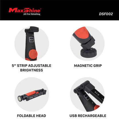 Foldable Paint Inspection Swirl Light by MaxshineUSA
