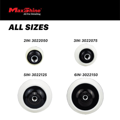 Firm Foam Rotary Polisher Backing Plates - 2in, 3in, 5in, 6in by MaxshineUSA