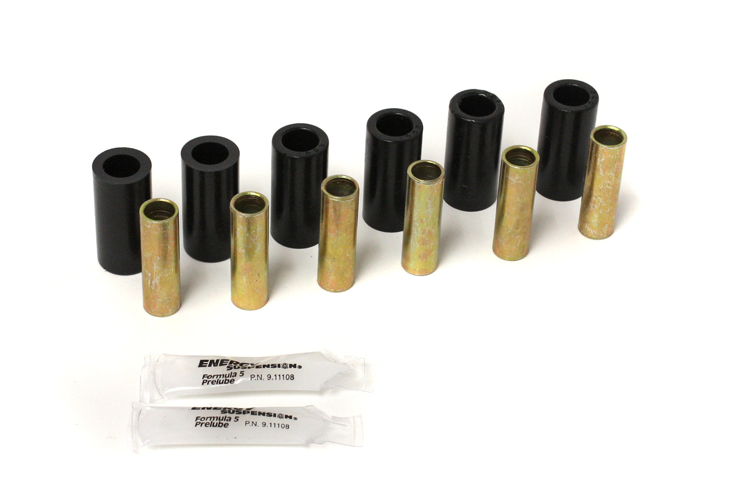 Leaf Spring Bushing Set; Black; Front/Rear; Performance Polyurethane; by Energy Suspension
