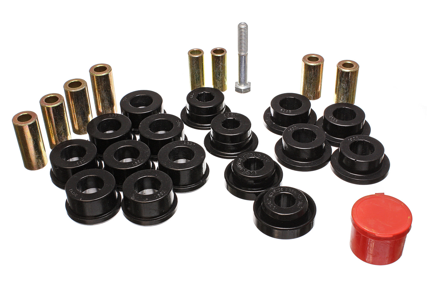 Control Arm Bushing Set; Black; Front; Performance Polyurethane; by Energy Suspension