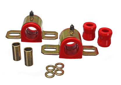 Sway Bar Bushing Set; Red; Front; Bar Dia. 30mm; Performance Polyurethane; by Energy Suspension