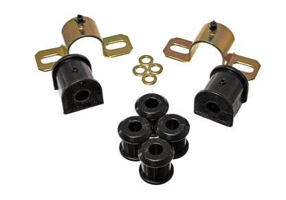 Sway Bar Bushing Set; Black; Rear; Bar Dia. 16mm; Performance Polyurethane; by Energy Suspension