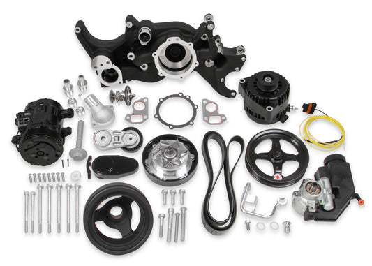 Holley Black Mid-Mount Complete Accessory System by Holley
