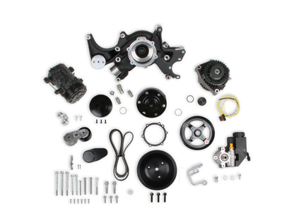 Big Block Chevy Mid-Mount Complete Accessory System- Black Finish by Holley