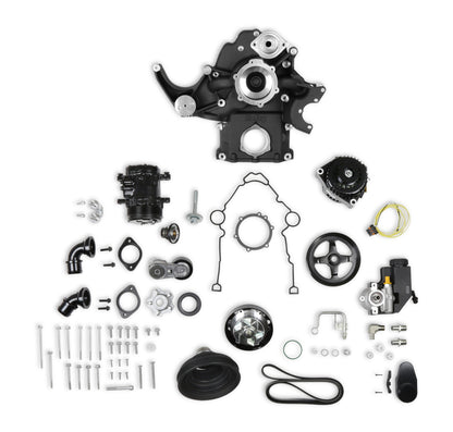 Holley Black Mid-Mount Complete Accessory System by Holley