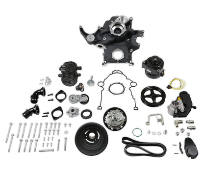 Holley Black Mid-Mount Complete Accessory System by Holley
