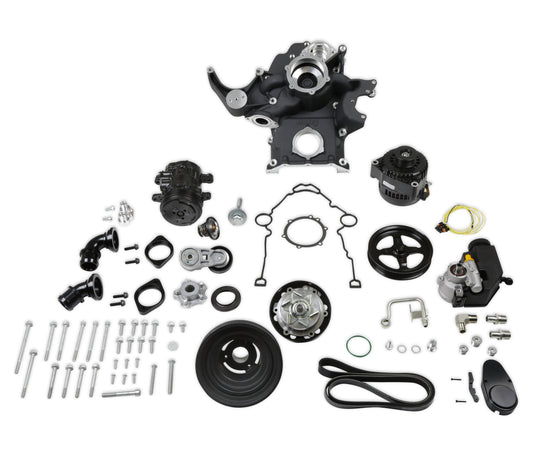 Holley Black Mid-Mount Complete Accessory System by Holley