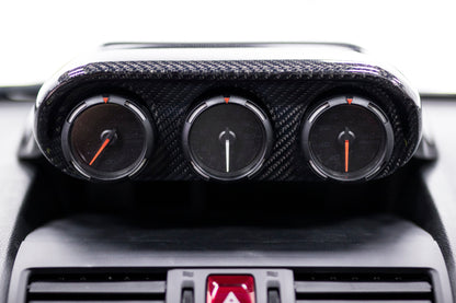 OLM S-line Carbon Fiber 60mm Triple Gauge Pod - 2015-2021 Subaru WRX / STI / 2014-2018 Forester / 2013-2017 Crosstrek by OLM