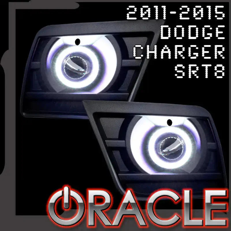 ORACLE Lighting 2011-2014 Dodge Charger SRT8 LED Surface Mount Projector Fog Light Halo Kit by ORACLE Lighting