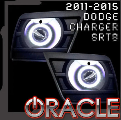 ORACLE Lighting 2011-2014 Dodge Charger SRT8 LED Surface Mount Projector Fog Light Halo Kit by ORACLE Lighting