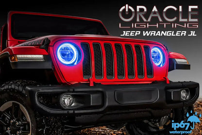 ORACLE Lighting 2020-2025 Jeep Gladiator JT LED Headlight Surface Mount Halo Kit by ORACLE Lighting
