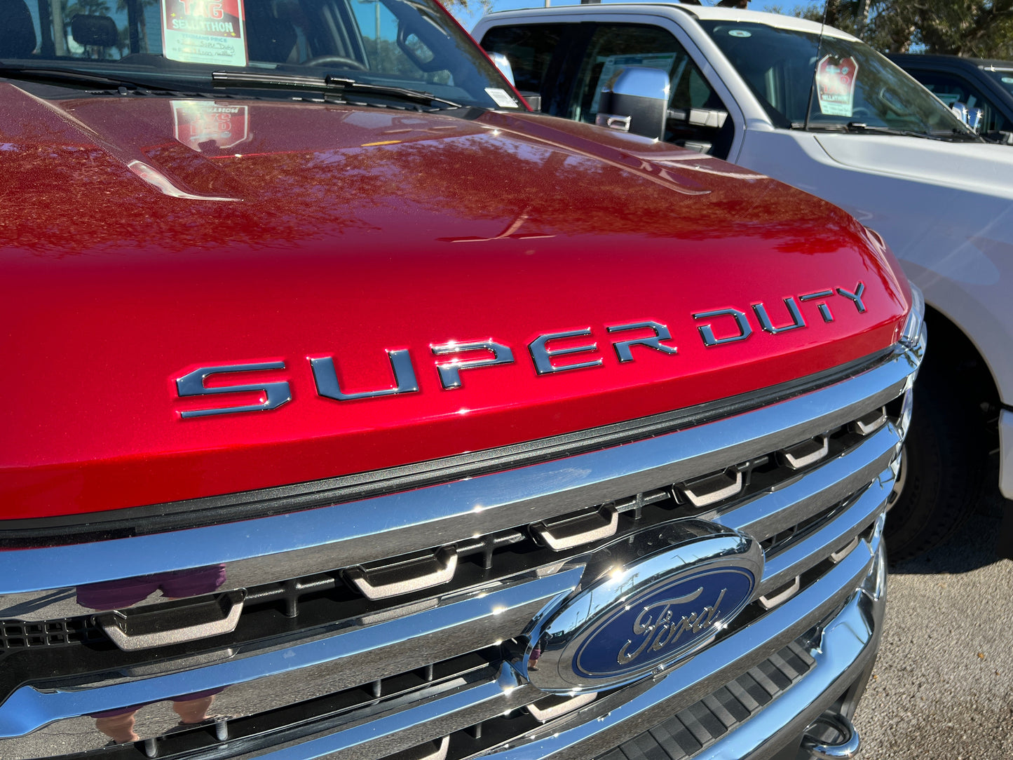 Hood Letter Inserts Fits 2023-2026 Ford Super Duty by Tufskinz.com