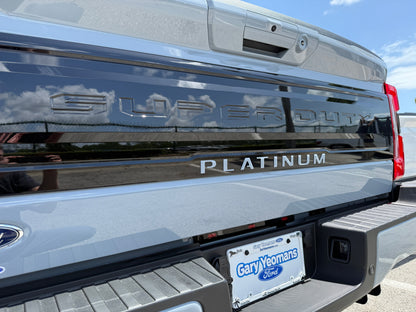 Platinum Tailgate Lettering Kit Fits 2025-2026 Ford Super Duty Platinum by Tufskinz.com