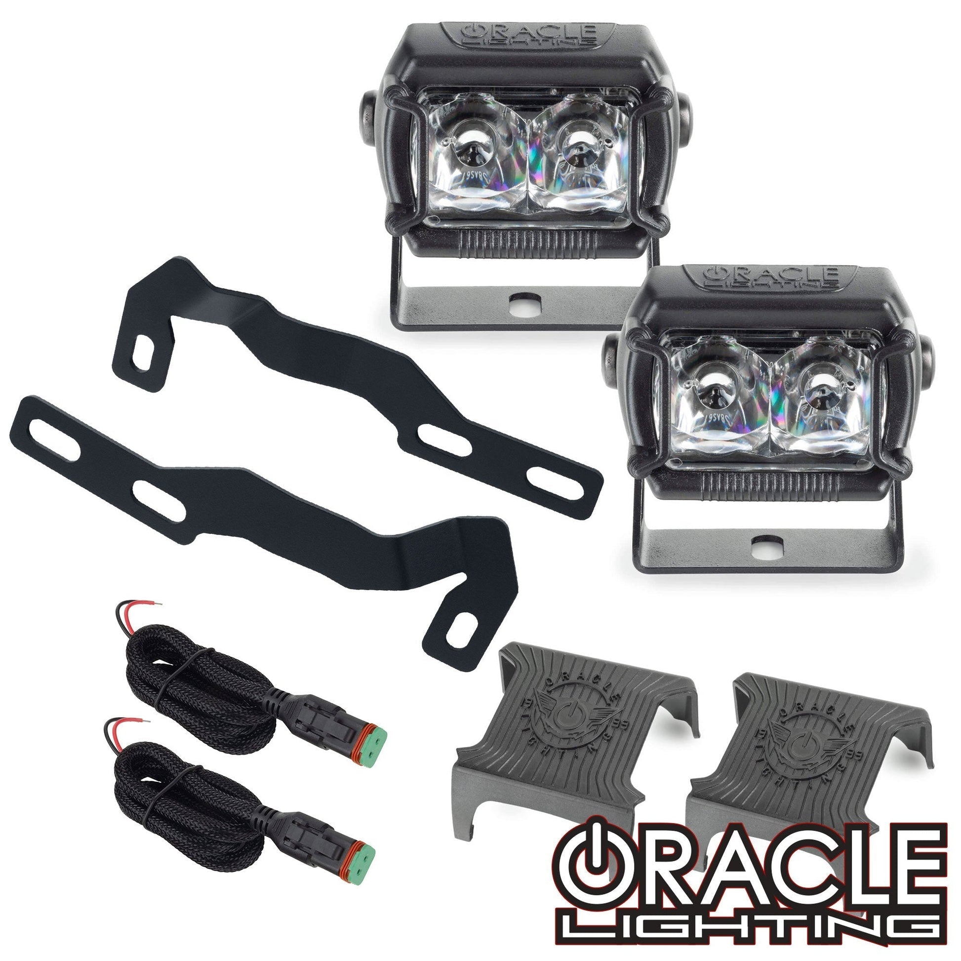 2016-2023 Toyota Tacoma (3rd Gen) A-Pillar Hood Mount Brackets w/ VEGA™ Series 2 Spotlights by ORACLE Lighting