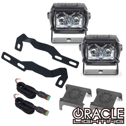 2016-2023 Toyota Tacoma (3rd Gen) A-Pillar Hood Mount Brackets w/ VEGA™ Series 2 Spotlights by ORACLE Lighting
