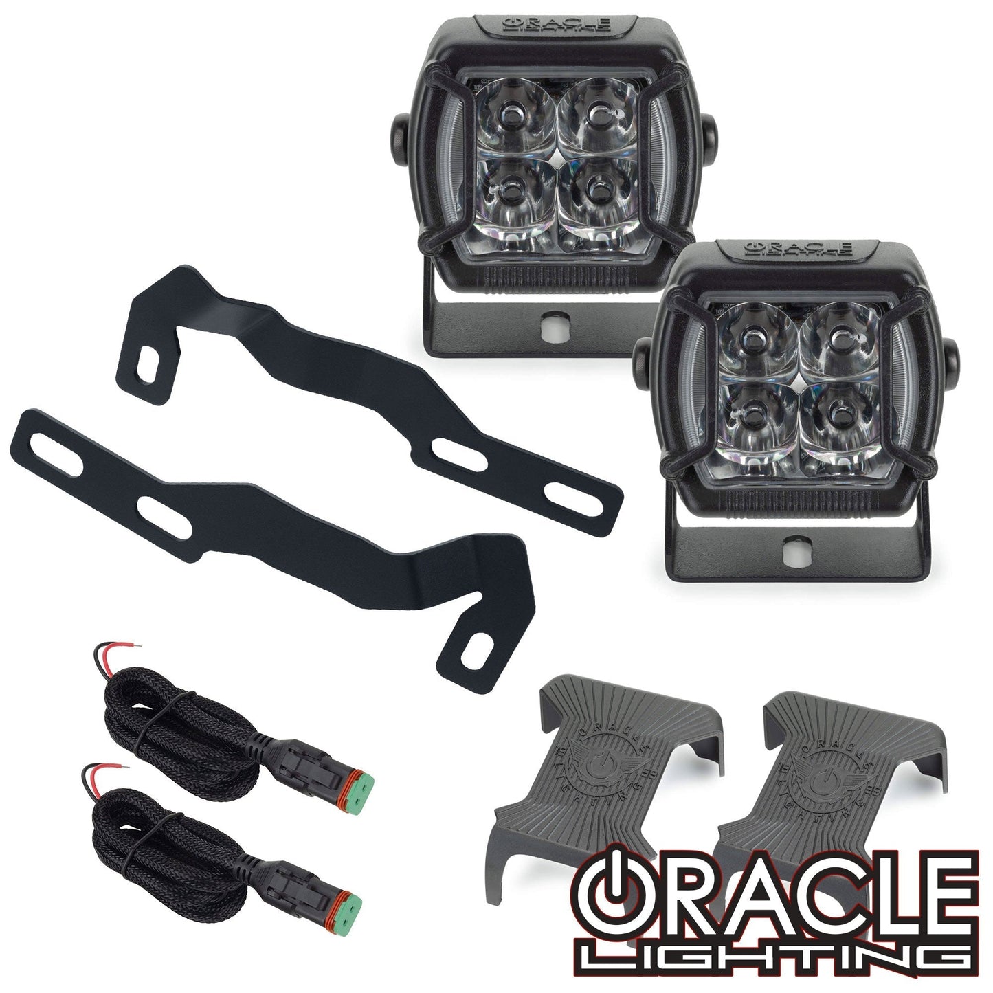 2016-2023 Toyota Tacoma (3rd Gen) A-Pillar Hood Mount Brackets w/ VEGA™ Series 4 Spotlights by ORACLE Lighting