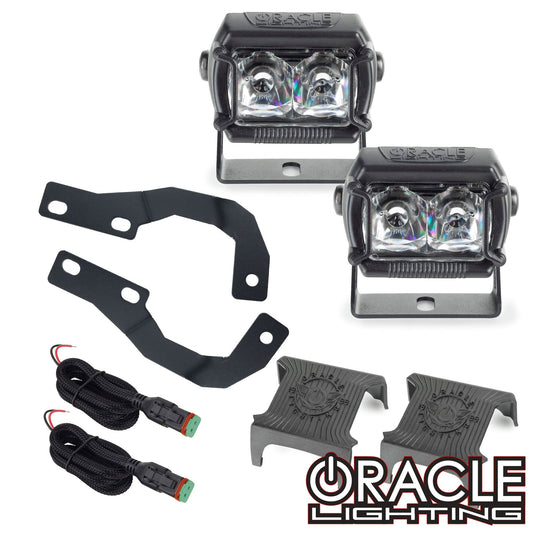 2010-2023 Toyota 4Runner (5th Gen) A-Pillar Hood Mount Brackets w/ VEGA™ Series 2 Spotlights by ORACLE Lighting